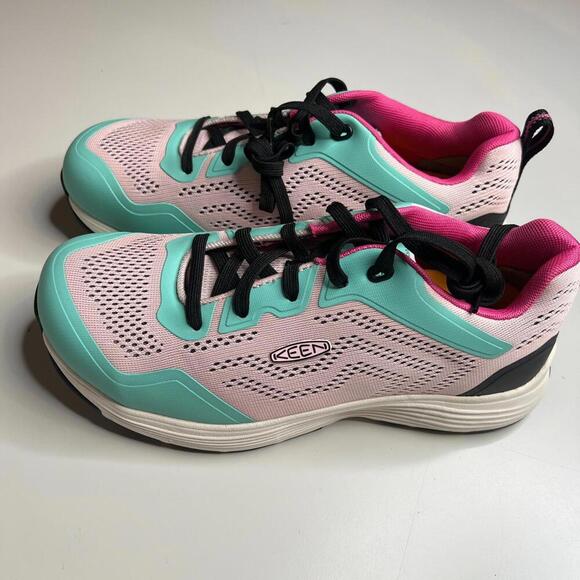 NEW KEEN Utility Sparta 2 Women’s Work Shoes Barely Pink/Black, Aluminum Toe, 8M - Picture 6 of 12